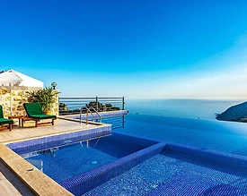 Kaş Bezirgan'da Eşsiz Deniz Manzaralı, Özel Havuzlu, Jakuzili Villa - 2