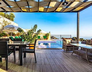 Kaş Bezirgan'da Eşsiz Deniz Manzaralı, Özel Havuzlu, Jakuzili Villa - 5
