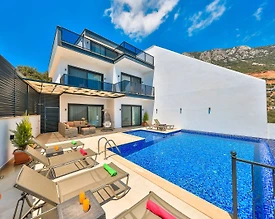 Kaş Bezirgan'da Eşsiz Deniz Manzaralı, Özel Havuzlu, Lüks Villa - 2