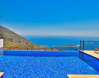 Kaş Bezirgan'da Eşsiz Deniz Manzaralı, Özel Havuzlu, Lüks Villa - 1
