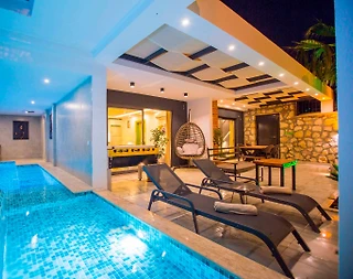 Kaş Bezirgan'da Eşsiz Doğa Manzaralı , Özel Havuzlu, Kiralık Villa - 2
