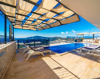 Kaş Bezirgan'da Göz Alıcı Manzaralı, Sonsuzluk Havuzlu, 4+1 Villa - 3