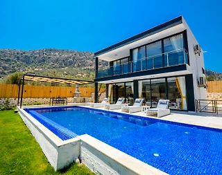 Kaş Bezirgan'da Gözlerden Uzak, Özel Havuzlu, Balayı Villası - 2