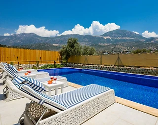 Kaş Bezirgan'da Gözlerden Uzak, Özel Havuzlu, Balayı Villası - 5