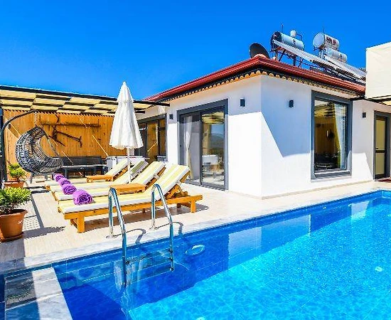 Kaş Bezirgan'da Gözlerden Uzak, Özel Havuzlu, Jakuzili, Balayı Villası - 1