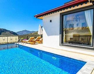 Kaş Bezirgan'da Gözlerden Uzak, Özel Havuzlu, Jakuzili, Balayı Villası - 2