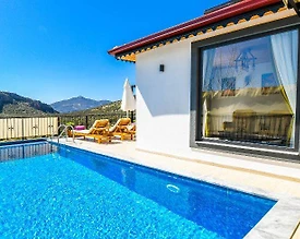 Kaş Bezirgan'da Gözlerden Uzak, Özel Havuzlu, Jakuzili, Balayı Villası - 2