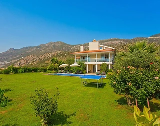 Kaş Bezirgan'da Harika Bahçeli ve Deniz Manzaralı, 11 Kişilik, Lüks Villa - 2