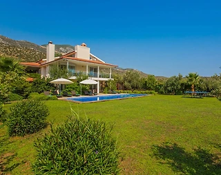 Kaş Bezirgan'da Harika Bahçeli ve Deniz Manzaralı, 11 Kişilik, Lüks Villa - 3