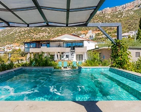 Kaş Bezirgan'da Manzaralı, Özel Havuz ve Olanaklı, Lüks Kiralık Villa - 2