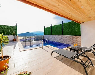 Kaş Bezirgan'da Sakin Konumda, Özel Havuzlu, 1+1 Bungalov - 5