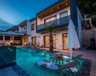 Kaş Bezirgan'da Muhteşem Deniz Manzaralı, Özel Havuzlu, Lüks Villa - 2