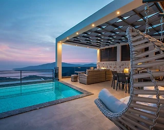 Kaş Bezirgan'da Muhteşem Deniz Manzaralı, Özel Havuzlu, Lüks Villa - 5