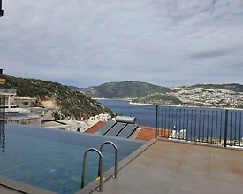 Kaş Bezirgan'da Muhteşem Deniz Manzaralı, Sonsuzluk Havuzlu, Kiralık Villa - 3