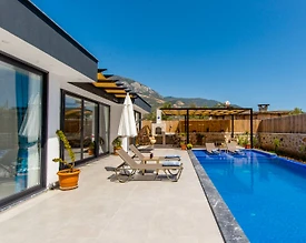 Kaş Bezirgan'da Muhteşem Manzaralı, Özel Havuzlu, Balayı Villası - 3