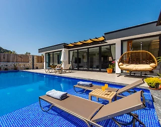 Kaş Bezirgan'da Muhteşem Manzaralı, Özel Havuzlu, Balayı Villası - 5