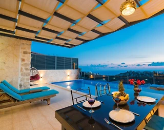 Kaş Bezirgan'da Mükemmel Deniz Manzaralı, Özel Havuzlu, 2+1 Villa - 2