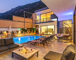 Kaş Bezirgan'da Müthiş Deniz Manzaralı, Sonsuzluk Havuzlu, Kiralık Villa - 2