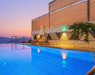 Kaş Bezirgan'da Müthiş Deniz Manzaralı, Sonsuzluk Havuzlu, Kiralık Villa - 4