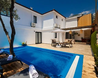 Kaş Bezirgan'da Nezih Konumda, Özel Havuzlu, Jakuzili Villa - 1