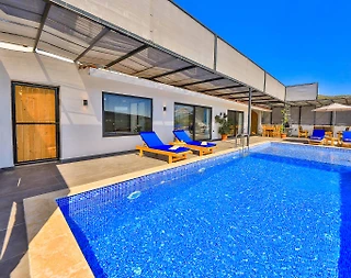 Kaş Bezirgan'da Orman Manzaralı, Özel Havuzlu, Saunalı, Kiralık Villa - 2