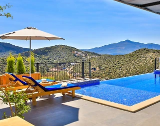 Kaş Bezirgan'da Orman Manzaralı, Özel Havuzlu, Saunalı, Kiralık Villa - 5