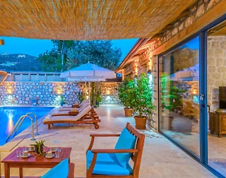 Kaş Bezirgan'da Otantik Tasarımlı, Özel Havuzlu, 4 Kişilik Villa - 5