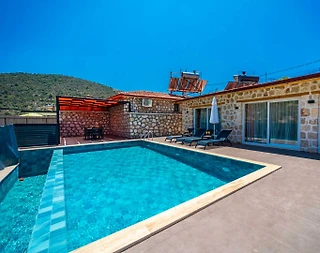 Kaş Bezirgan'da Otantik Tasarımlı, Özel Havuzlu, Saunalı Villa - 4