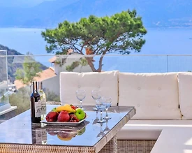 Kaş Bezirgan'da Panoramik Deniz Manzaralı, Özel Havuzlu, Kiralık Villa - 3