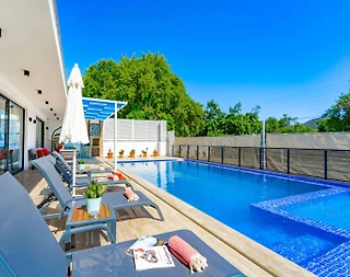 Kaş Bezirgan'da Sakin Doğa İçerisinde, Özel Havuzlu, Saunalı Villa - 2