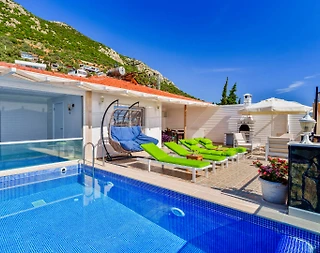 Kaş Bezirgan'da Sakin Konumda, Özel Havuzlu, 4 Kişilik Villa - 1