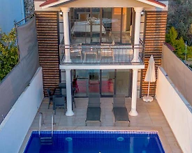 Kaş Bezirgan'da Sakin Konumda, Özel Havuzlu, Balayı Villası - 2