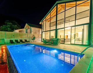 Kaş Bezirgan'da Sakin Konumda, Özel Havuzlu, Balayı Villası - 4