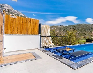Kaş Bezirgan'da Sakin Konumda, Özel Havuzlu, Modern Villa - 5