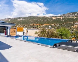 Kaş Bezirgan'da Sakin Konumda, Özel Havuzlu, Modern Villa - 3