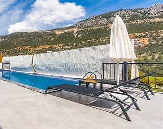 Kaş Bezirgan'da Sakin Konumda, Özel Havuzlu, Modern Villa - 4
