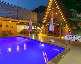 Kaş Bezirgan'da Sakin Konumda, Özel Havuzlu, Kiralık Bungalov - 2