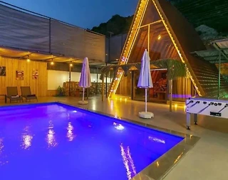 Kaş Bezirgan'da Sakin Konumda, Özel Havuzlu, Şık Tasarımlı Bungalov - 2