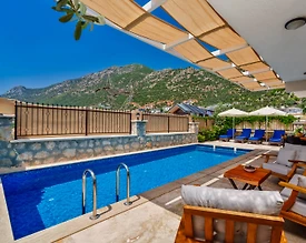 Kaş Bezirgan'da Sakin Konumda, Özel Havuzlu, Şık Villa - 3