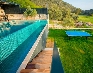 Kaş Bezirgan'da Yemyeşil Bahçeli, Özel Havuzlu, 1+1 Villa - 5