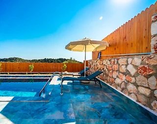 Kaş Bezirgan'de Enfes Doğa Manzaralı, Özel Havuzlu, Kiralık Villa - 4