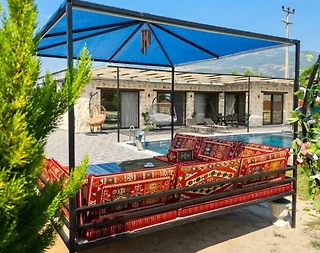 Kaş Çavdır'da Balayı Çiftlerine Uygun, Özel Havuzlu, Kiralık Villa - 4