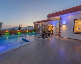 Kaş Çavdır'da Balayı Çiftlerine Uygun, Özel Havuzlu, Lüks Villa - 4