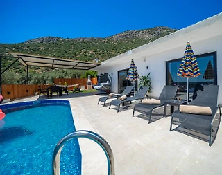 Kaş Çavdır'da Çekirdek Ailelere Uygun, Özel Havuzlu, 4 Kişilik Villa - 3