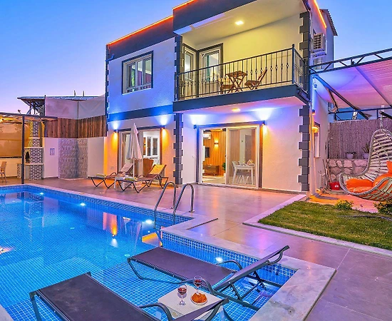 Kaş Çavdır'da Çekirdek Ailelere Uygun, Özel Havuzlu, Kiralık Villa - 1