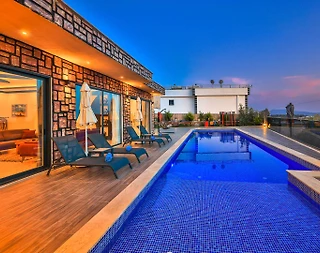 Kaş Çavdır'da Çocuk Oyun Alanlı, Özel Havuzlu, Geniş Bahçeli Villa - 5