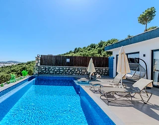 Kaş Çavdır'da Doğa İçerisinde, Özel Havuzlu, 5 Kişilik Lüks Villa - 3