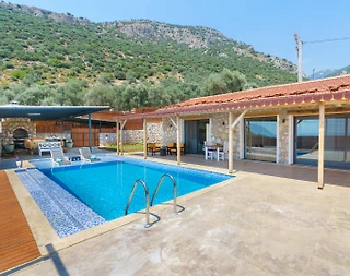 Kaş Çavdır'da Doğa İle İç İçe, Özel Havuzlu, Balayı Villası - 1