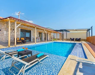 Kaş Çavdır'da Doğa İle İç İçe, Özel Havuzlu, Balayı Villası - 2