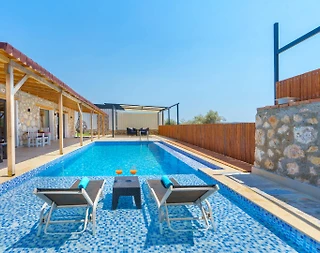 Kaş Çavdır'da Doğa İle İç İçe, Özel Havuzlu, Balayı Villası - 3